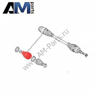 ШРУС внутренний левый Transporter T5 (АКПП) 7H0498103B