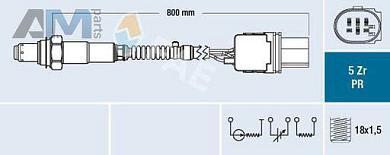 Лямбда-зонд (75052) FAE для Skoda Yeti (2009-2018)