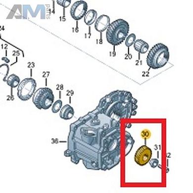 Шестерня VAG 02Z311361CКупить шестерню 02Z311361C Фольксваген/Ауди/Шкода- спец. Цена