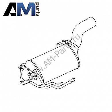 Передний глушитель Туарег (2011-2014) 3.0 TDI 7P6253209R