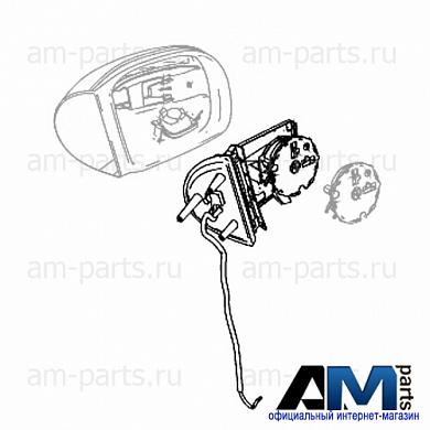 Механизм зеркала правый Mercedes ML W164 A1648103093