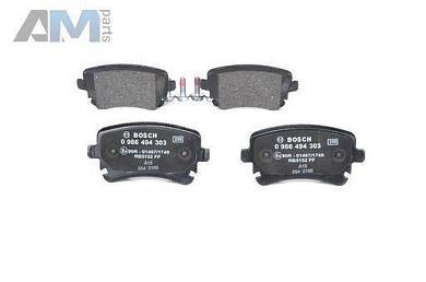 Задние тормозные колодки BOSCH 0986494303 Audi A4 (B6) 2001-2005