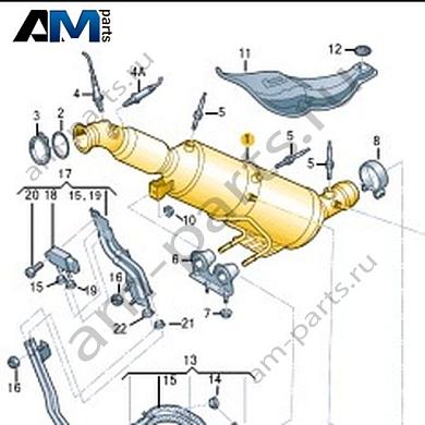 Труба выпуска ОГ с сажевым фильтром и нейтрализатором Volkswagen Crafter 2012-2016 2E0254700MXКупить трубу выпуска ОГ с сажевым фильтром и нейтрализатором 2E0254700MX на Фольксваген Крафтер 2012-2016 по минимальной цене