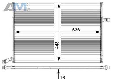 Радиатор охлаждения двигателя (MAHLE/KNECHT) CIR25000P для Mb E-klasse 2016-2023 V (W213) E220d (194 л.с.)