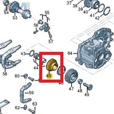 Свободно вращающаяся шестерня VAG 02Z311158CКупить свободно вращающуюся шестерню 02Z311158C для Фольксваген/Ауди/Шкода по минимальной цене