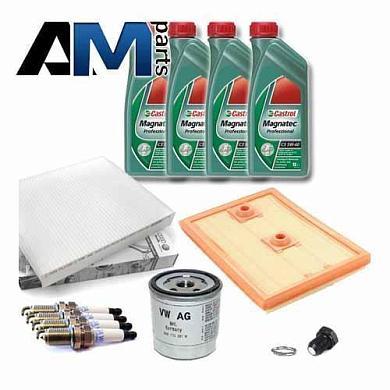 Комплект неоригинальных фильтров и моторное масло 5W40 для ТО-2 Skoda Karoq 1.6SRE