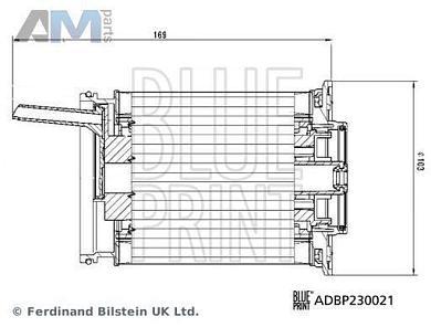 Топливный фильтр BLUE PRINT ADBP230021 для Audi Q7 (4M) 2015-2019 3.0TDI