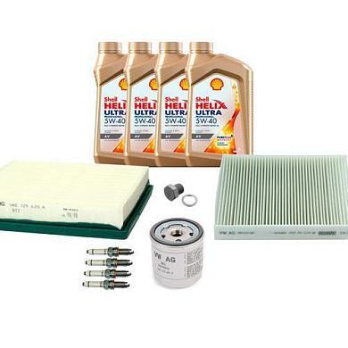 Комплект фильтров для ТО-2 Yeti 1.2TSI с маслом Shell 5W40