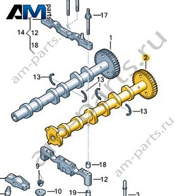 Распределительный вал VAG 059109007DRКупить распределительный вал 059109007DR для Фольксваген/Ауди/Шкода на выгодных условиях