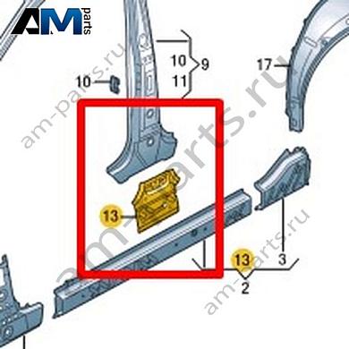 Усилительная пластина для крепления ремня безопасности Volkswagen T-Roc Cross 2019-2024 2GM809317AКупить усилительную пластину для крепления ремня безопасности 2GM809317A на Фольксваген Т-рок Кросс 2019-2024- бесплатная доставка