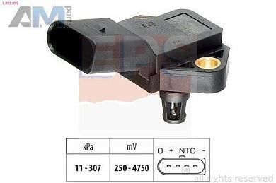 Датчик давления наддува (1993075) EPS для Volkswagen Touareg II (2011-2014)