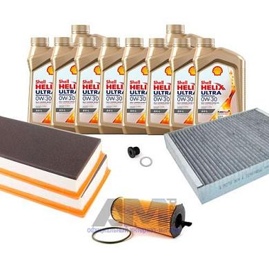Комплект фильтров для ТО-1/3 Touareg 4.2 V8 TDI с маслом Shell 0W30