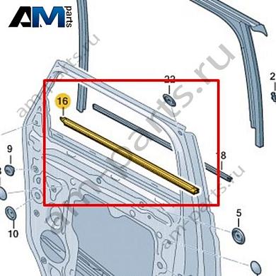 Уплотнитель паза стекла Volkswagen id-Buzz 2023-2024 1T3837479Купить уплотнитель паза стекла 1T3837479 для Фольксваген id-Buzz 2023-2024- минимальная цена