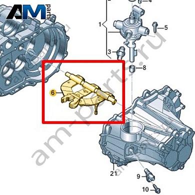 Узел вилок включения передач с штоками вилок VAG 0CF311490AКупить узел вилок включения передач с штоками вилок 0CF311490A на Фольксваген/Ауди/Шкоду- минимальная цена
