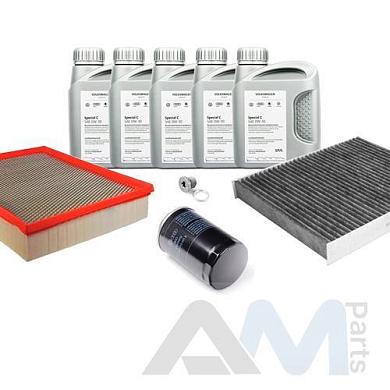 Оригинальный набор для ТО-1/3 Amarok 2.0 TFSI с маслом 0W30 (допуск 502/505)