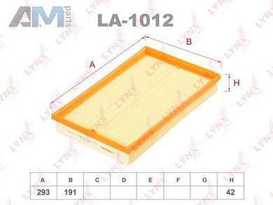 Воздушный фильтр LYNX для Golf V 2003-2008 1.4 16V (75 л.с.) BCA LA-1012
