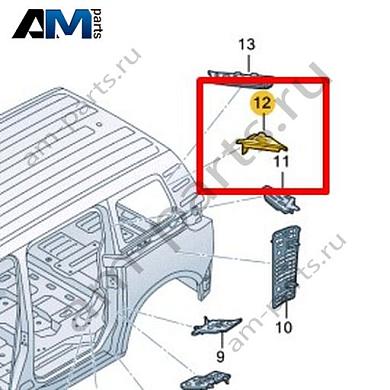 Перегородка стойки D Volkswagen id-Buzz 2023-2024 1T3864638Купить перегородку стойки D 1T3864638 Фольксваген id-Buzz 2023-2024- минимальная цена