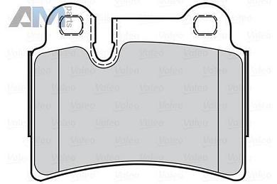Задние тормозные колодки VALEO 302284 для Volkswagen Touareg I (2003-2010)