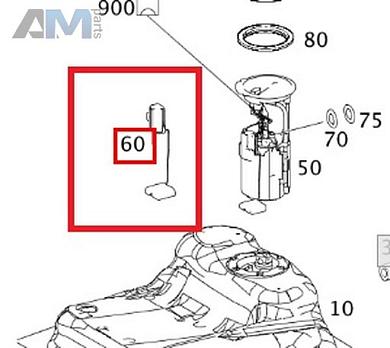 Датчик уровня топлива A1695420317 для Мерседес B-class W245