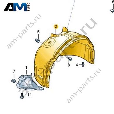 Пластмассовый Подкрылок Volkswagen id-Buzz 2023-2024 1T3805911Купить пластмассовый Подкрылок 1T3805911 Фольксваген id-Buzz 2023-2024- выгодные цены