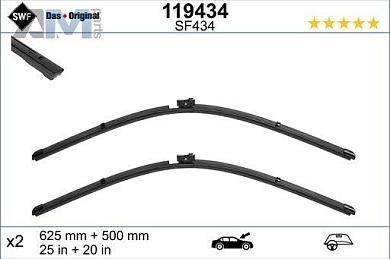 Комплект щеток стеклоочистителя (119434) SWF для Audi A6 (C8) 2018-2025