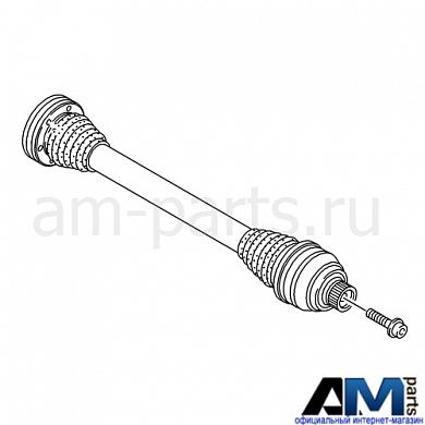 Полуось задняя на Audi R8 (L-R) 4S0501203A
