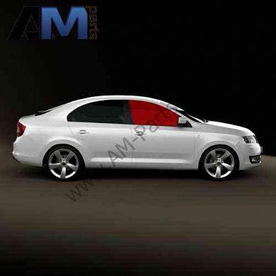 Стекло передней двери правое Рапид 5JA845202D