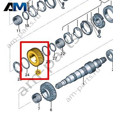 Шестерня VAG 086311389GКупить шестерню 086311389G на Фольксваген/Ауди/Шкоду- выгодные цены