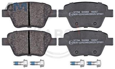 Задние тормозные колодки ABS 37784 для Audi A1 (8X) 2011-2018