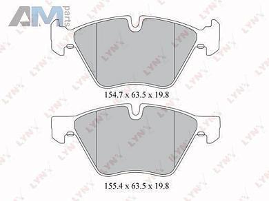 Колодки тормозные передние LYNX для BMW 5 серия (E60 ) 2003-2009 BD-1414