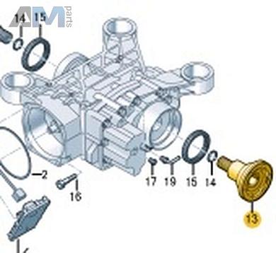 Вал с фланцем VAG 02D525355EКупить вал с фланцем 02D525355E Фольксваген/Ауди/Шкода- выгодные цены