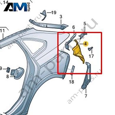 Панель крепления заднего фонаря Volkswagen Taigo 2022-2024 2G7813328AКупить панель крепления заднего фонаря 2G7813328A на Фольксваген Тайго 2022-2024- бесплатная доставка