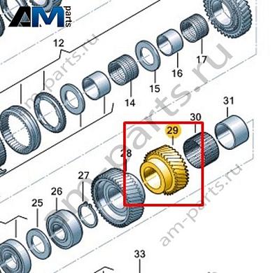 Шестерня VAG 0F6311285Купить шестерню 0F6311285 для Фольксваген/Ауди/Шкода- выгодные цены