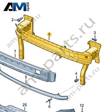 Кронштейн бампера Volkswagen T-Roc Cross 2019-2024 2GM807109BКупить кронштейн бампера 2GM807109B Фольксваген Т-рок Кросс 2019-2024- акция