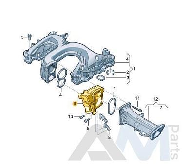 Корпус дросселя 059129593AS Audi A8 (D4) 2010-2017 3.0TDI