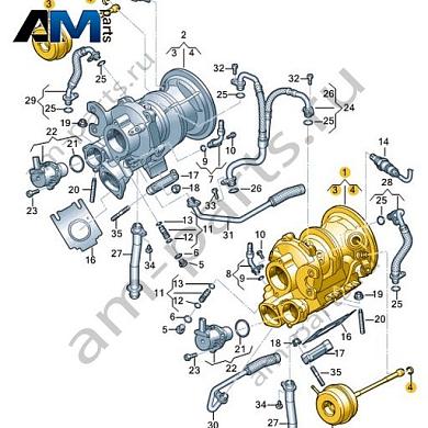 Турбонагнетатель VAG 06M145703DКупить турбонагнетатель 06M145703D Фольксваген/Ауди/Шкода- выгодные цены