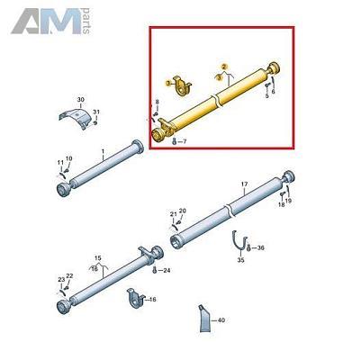 Карданный вал одночастный для Volkswagen Transporter 7E1521102MЗаказать оригинальный карданный вал одночастный Volkswagen Transporter 7E1521102M- Быстрая доставка