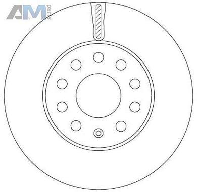 Передние тормозные диски TRW DF6903S для Audi A3 (8V) 2012-2020