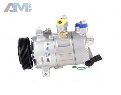 Компрессор кондиционера 5Q0820803M  Skoda Octavia A7 рестайлинг 1.4TSI