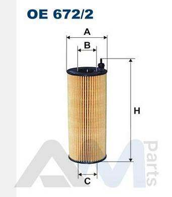 Масляный фильтр FILTRON (OE672/2)  BMW X6 (F16) M50dX