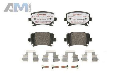 Задние керамические тормозные колодки BREMBO P85073X на Audi A3 (8P) 2003-2012