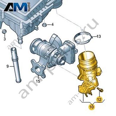 Впускной патрубок VAG 04C129656LКупить впускной патрубок 04C129656L для Фольксваген/Ауди/Шкода- выгодные цены