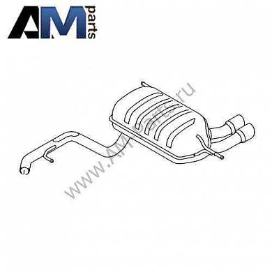 Задний глушитель Пассат Б7 2.0 TFSI 5N0253609T
