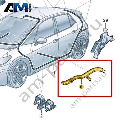 Канал для кабеля Volkswagen id3 2020-2024 10A971611Купить канал для кабеля 10A971611 Фольксваген id3 2020-2024- акция