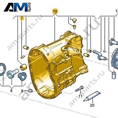 Картер коробки передач VAG 0F6301021Купить картер коробки передач 0F6301021 Фольксваген/Ауди/Шкода- выгодные цены