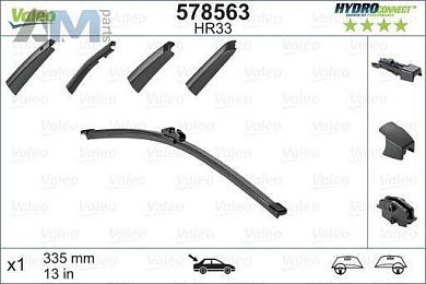 Щетка заднего стеклоочистителя VALEO 578563 для Porsche Cayenne 2017-2024
