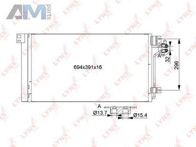 Радиатор кондиционера RC0524 (LYNXauto) для автомобилей VAGЗаказать радиатор кондиционера RC0524 производства LYNXauto для Фольксваген/Ауди/Шкода на выгодных условиях