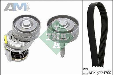 Комплект замены ремня генератора INA (529034110) Volkswagen Tiguan I (2007-2011) 1.4TSI CAVA