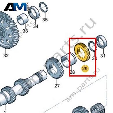 Шестерня VAG 0CS311351EКупить шестерню 0CS311351E для Фольксваген/Ауди/Шкода- выгодные цены