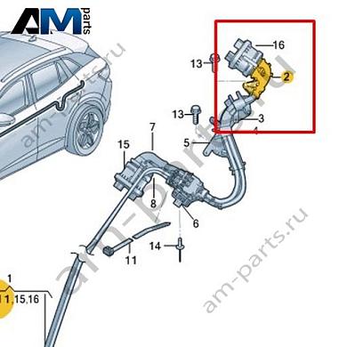 Канал для кабеля Volkswagen id3 2020-2024 1EA971896Купить канал для кабеля 1EA971896 для Фольксваген id3 2020-2024- гарантия наличия